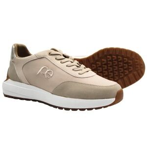 Perry Ellis Metallic Beige Sneakers